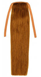 Накладний хвіст із натурального волосся 40 см. Колір #08 Русявий