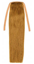 Накладний хвіст із натурального волосся 40 см. Колір #10 Русявий