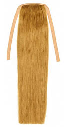 Накладний хвіст із натурального волосся 40 см. Колір #12 Світло-русявий