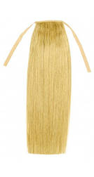 Натуральний накладний хвіст 40 см. Колір #60 Холодний блонд