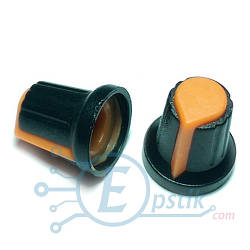 Ручка потенціометра 15x17 помаранчевий