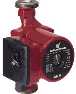 Насос GRUNDFOS UPS 25/40 циркуляційний (без гайок) для опалення Заміського Будинку, Квартири, фото 1