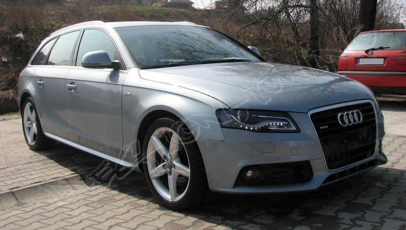 НАКЛАДКИ НА ПОРОГІ AUDI A4 B8 СТИЛЬ S-LINE, фото 1