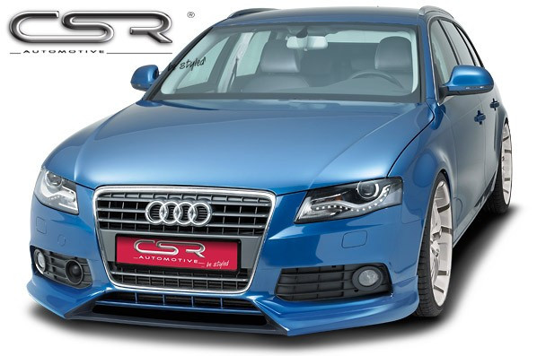 Спідниця (СПойЛЕР) ПЕРЕДНІГО БАМПЕРА AUDI A4 B8, фото 1