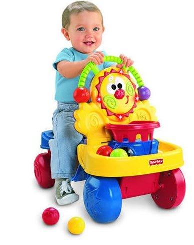 Ходунки-каталка "Веселый клоун" (аналог Fisher-price) A2053 - фото 1 - id-p610714557