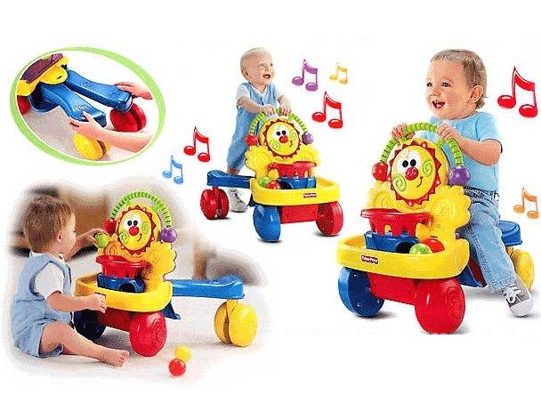 Ходунки-каталка "Веселый клоун" (аналог Fisher-price) A2053 - фото 4 - id-p610714557