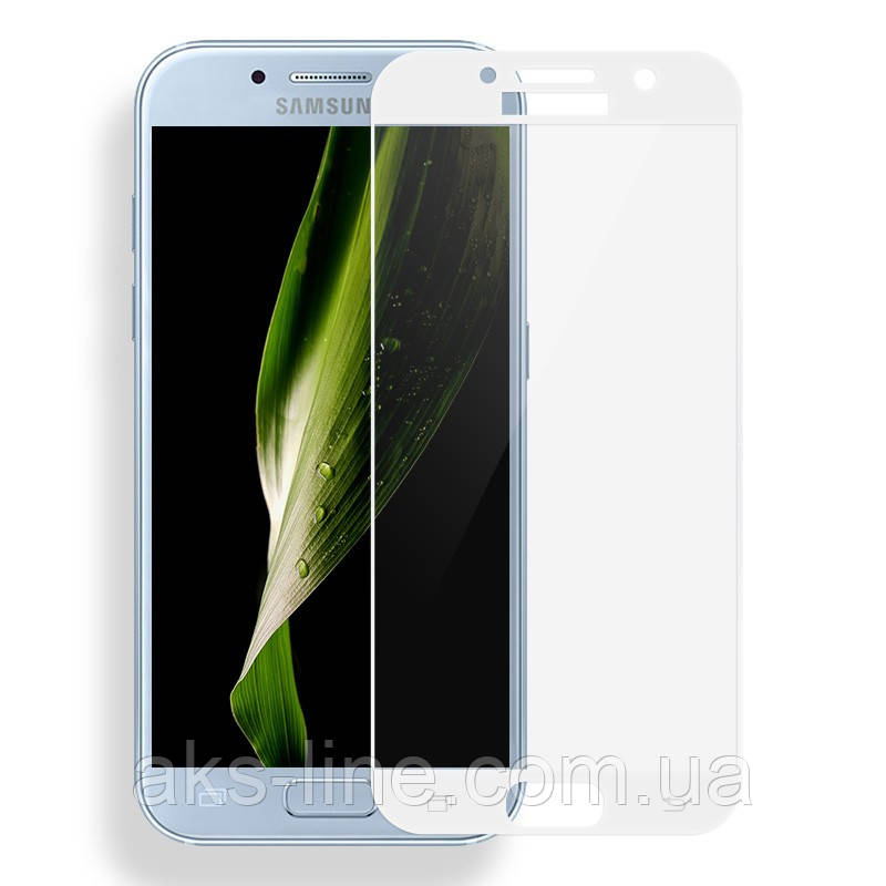 Захисне скло Full screen Samsung A320 (A3-2017) (White)