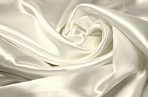 Тканина Атлас звичайний Молочний