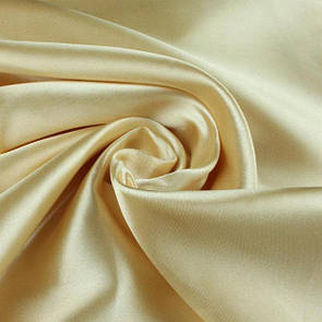 Тканина Атлас звичайний Кремовий