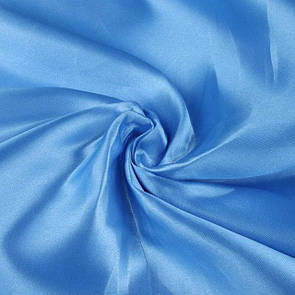 Тканина Атлас звичайний Блакитний