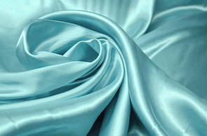 Тканина Атлас звичайний Блакитна м'ята