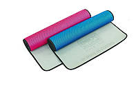 Коврик для фитнеса и йоги (Yoga mat) TPE+NY 5мм (1,73м x 0,61м x 5мм, цвета в ассортименте)