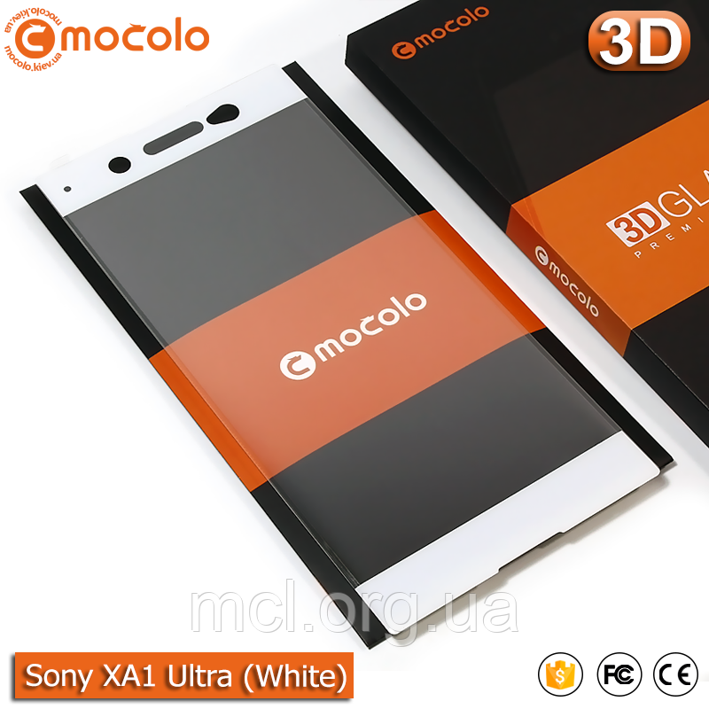 Захисне скло Mocolo Sony Xperia XA1 Ultra Dual 3D (White)