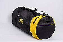 Спортивна сумка XXL 50L чорно-жовта (тубус,циліндр), фото 2