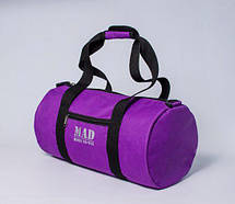 Жіноча спортивна сумка "FITLADIES" фіолетова (тубус,циліндр), фото 2