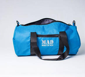 Жіноча спортивна сумка "FITLADIES" синя(тубус,циліндр), фото 2