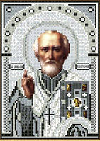 Схема для вишивки бісером Схема Св. Миколай 15х21см