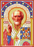Схема для вишивки бісером Схема Св. Миколай 15х21см