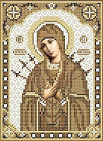 Схема для вишивки бісером Богородиця Семистрільна 14х20см