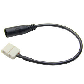 Конектор затискач 8мм+провід+роз'єм DC(мама)