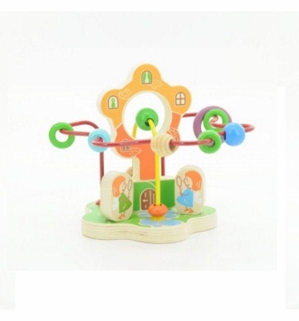Дерев'яна розвиваюча іграшка Пальчиковий лабіринт "Чарівна квітка" для дітей від 2 років ТМ "Іграшки з дерева" Д433