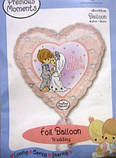 Куля фольгована Весілля Жіноча і наречена Сердечко, фото 2