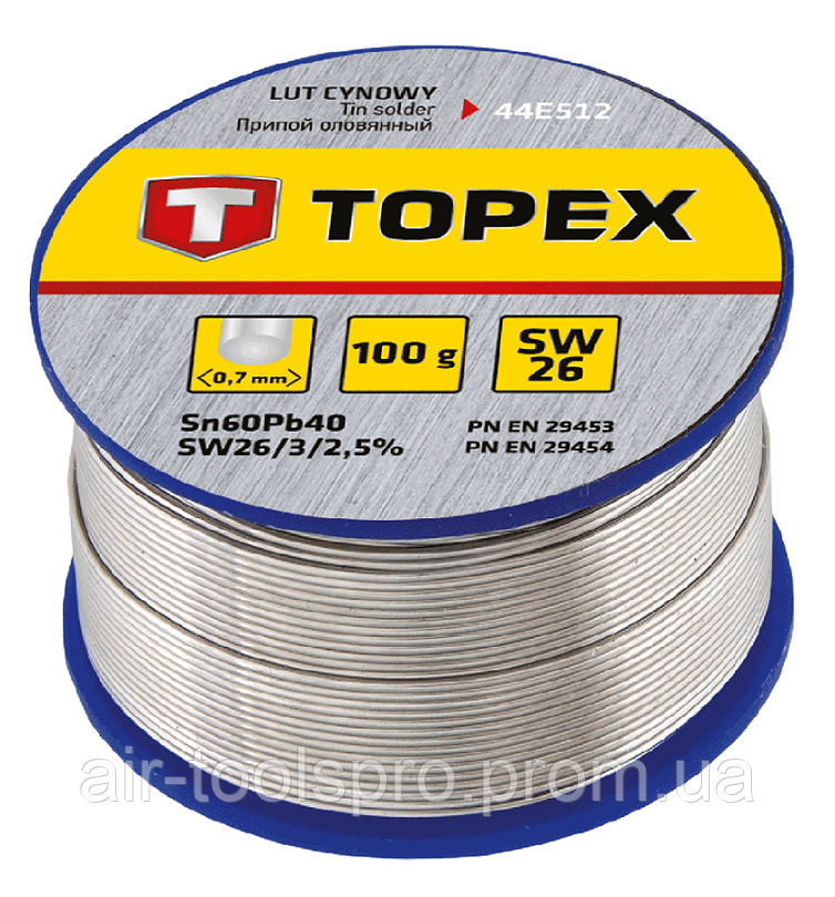 Олов'яний припій, 100 р, TOPEX