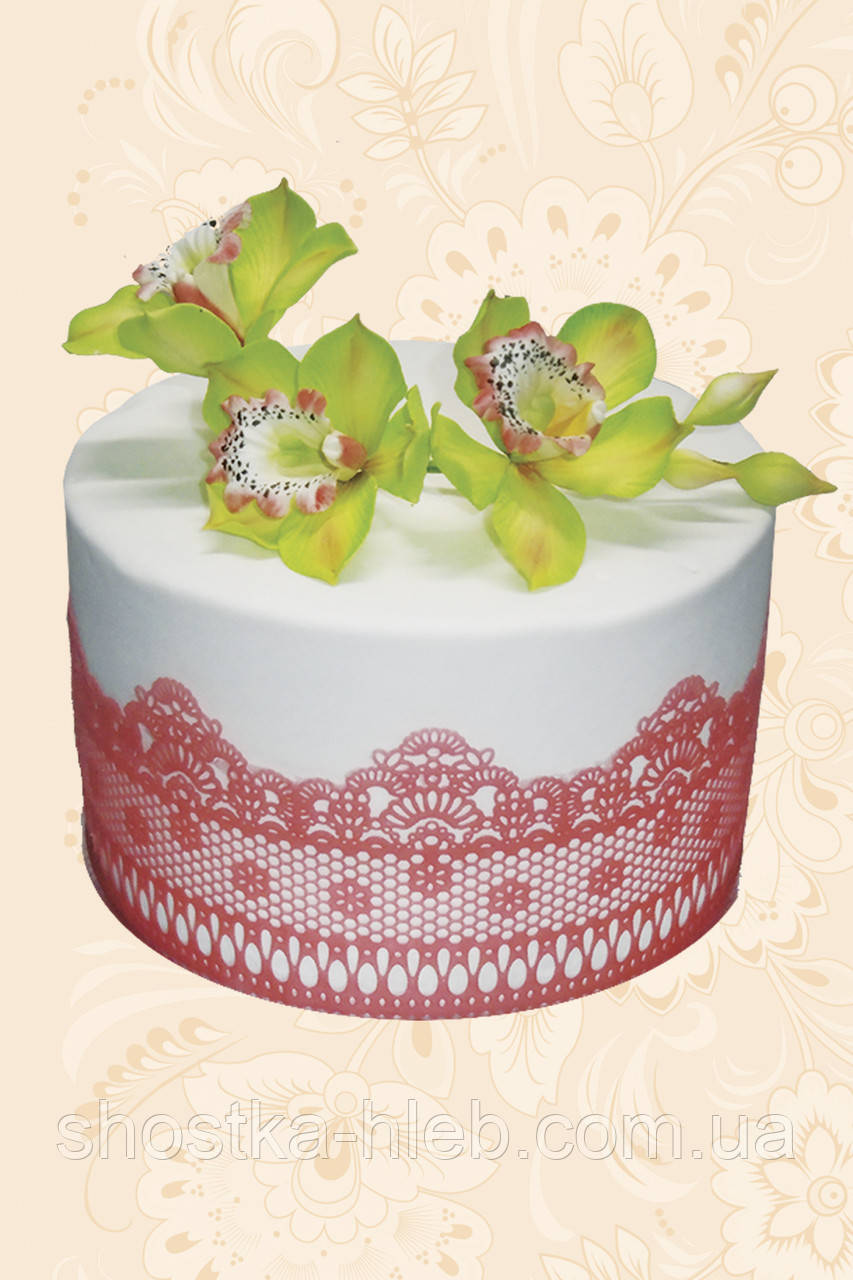 Торт Флористика "Гілочка орхідеї салатової" - фото 1 - id-p610893007