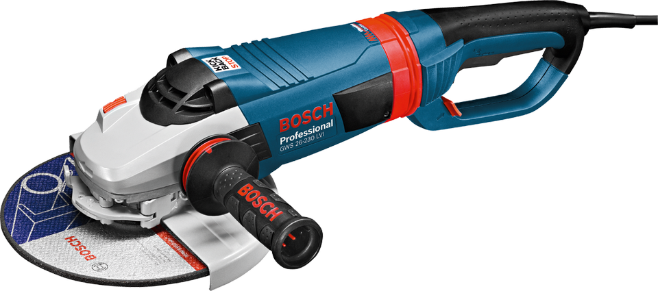 Угловая шлифмашина Bosch GWS 26-230 LVI Professional (2600 Вт) - фото 1 - id-p610907183