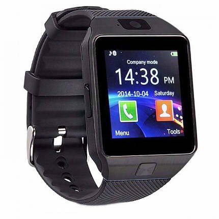 Розумні годинник Smart Watch GSM Camera MHZ DZ09 Black, фото 2