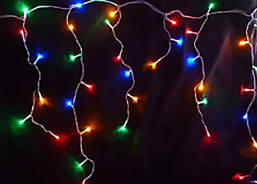 Внутренняя Гирлянда "Бахрома" 120 LED цветная, 3x0.5 м,