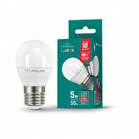 LED-лампа TITANUM G45 5W E27 4100K 220 V (гарантія 1 рік)