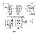 Зовнішні тандемні шестеренні насоси Marzocchi 1P7,5 / Marzocchi external gear double pumps 1P7,5, фото 2