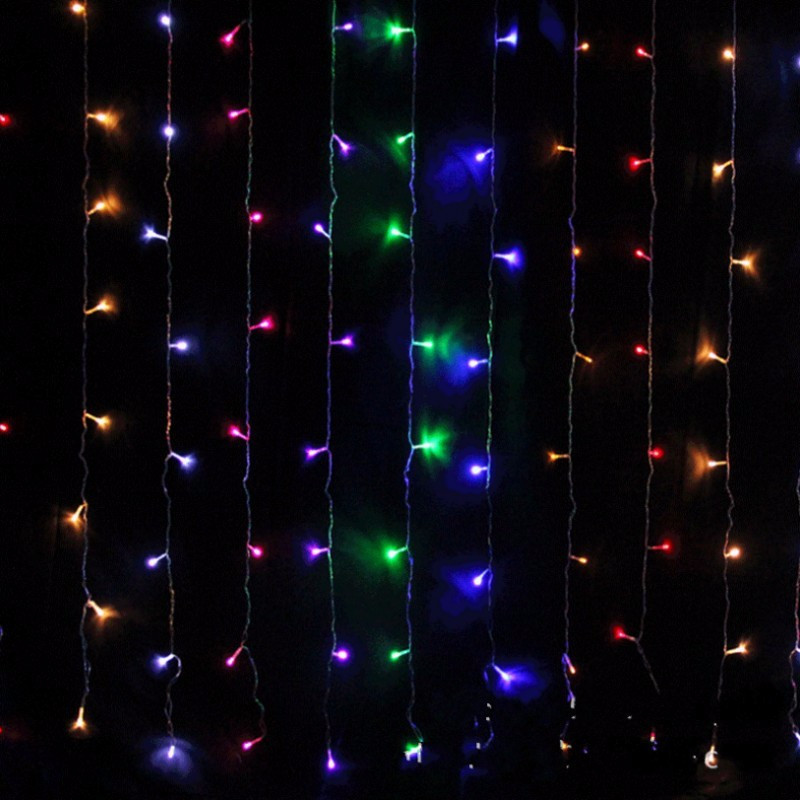 Гірлянда Штора 400 LED, 2х2 м різнокольорова