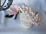 Обруч із гілочкою з листя й намистин 145 грн, фото 4