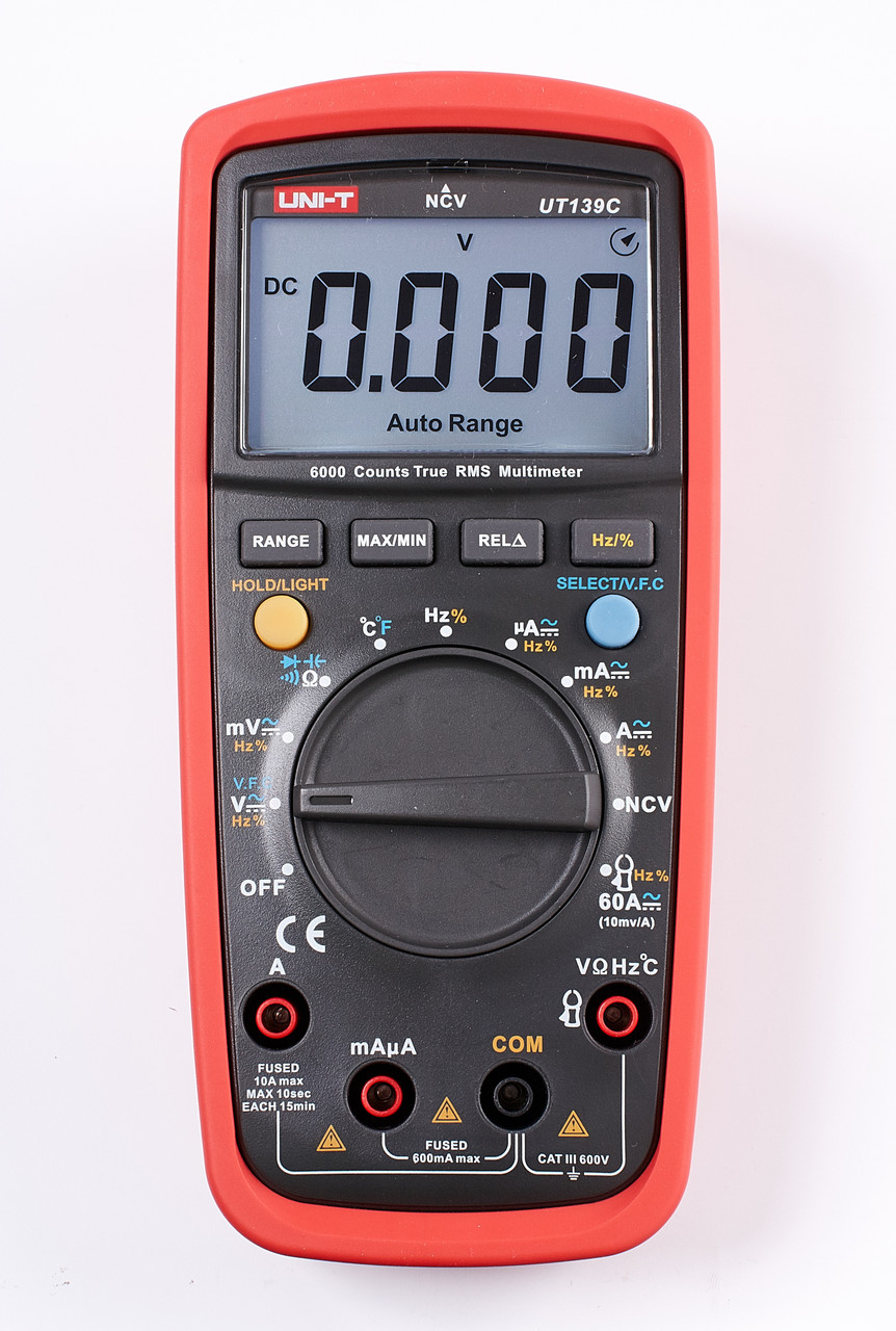 Мультиметр цифровий UNIT UT139C True RMS, автомат, підсвічування ...