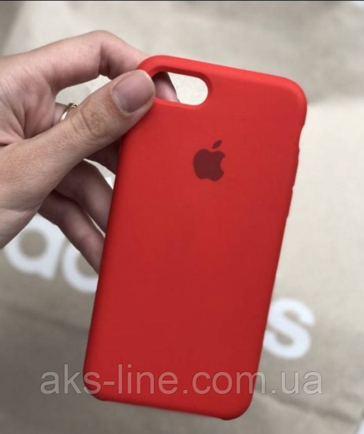 Чехол для iPhone 7 Plus /8 Plus Silicone Case бампер (Red) - фото 5 - id-p582222190