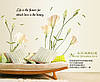 Наклейка на стіну, наклейка квітка, наклейки на шафу "Лілії", наклейки на вікна 135*97 см (лист60*90см), фото 4