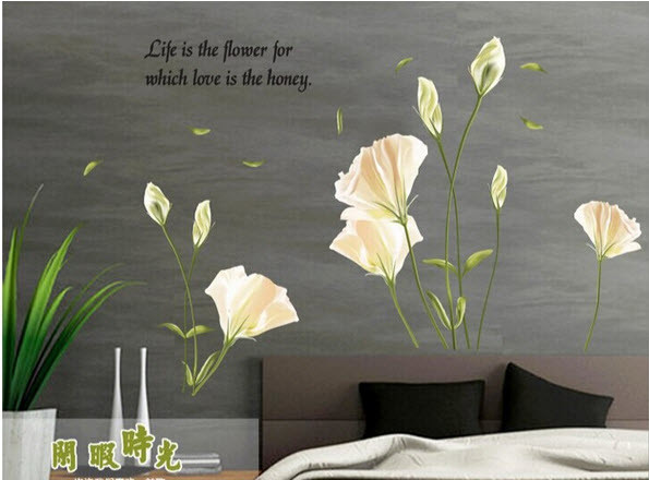 Наклейка на стіну Лілії  (лист 60 х 90 см) Б76