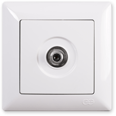 Розетка TV (телевіз) кінцева Gunsan VISAGE VS 28 11 123 біла