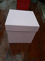 Коробка-куб подарунковий колір-пудра