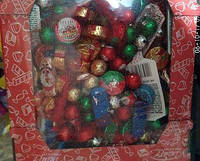 Шоколадные конфеты в сеточке новогодние для детей Baron 1,8 кг 12 сеточок по 150 грамм в коробе