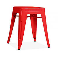 Стілець-табурет Tolix H 45 low stool AC-009 червоного кольору, лофт, дизайн Xavier Pauchard, фото 3