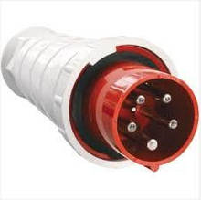 Вилка переносна. зовнішня 035 63А 380-415В54 контакту (3P+E+N) IP67