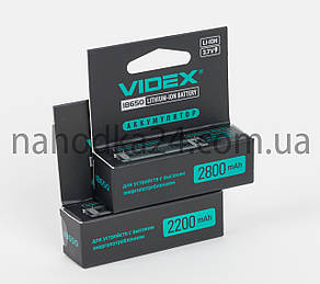 Акумулятор Videx 2800mAh, 3.7V 18650-P Li-ion зі ЗАХИСТОМ!!!, фото 2