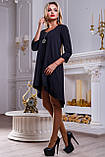 Красиве нарядне плаття туніка асиметричної довжини з мереживом 42-48 розміру, фото 3