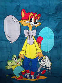 Плед дитячий із мікрофібри "Кіт Леопольд" (127х152)