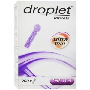 Ланцет медичний стерильний Дроплет (Droplet) 30G (0.31 мм), 200 шт, Польща
