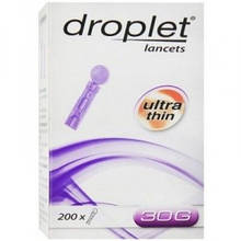 Ланцет медичний стерильний Дроплет (Droplet) 30G (0.31 мм), 200 шт, Польща