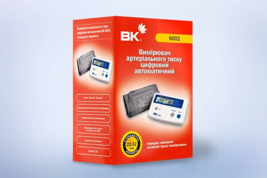 Автоматичний тонометр ВК 6002 (стандартна манжета), КНР, фото 3